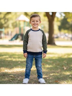 Garanimals Thermal Waffle Weave Ragland Top Size 5T